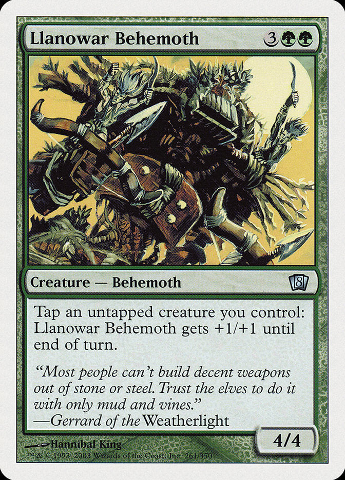 Llanowar Behemoth (8th Edition) [Oversize Cards] | Mega City Incorporated