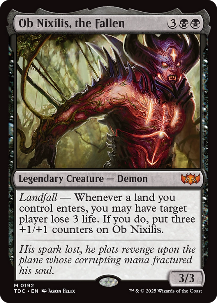 Ob Nixilis, the Fallen [Tarkir: Dragonstorm Commander] | Mega City Incorporated