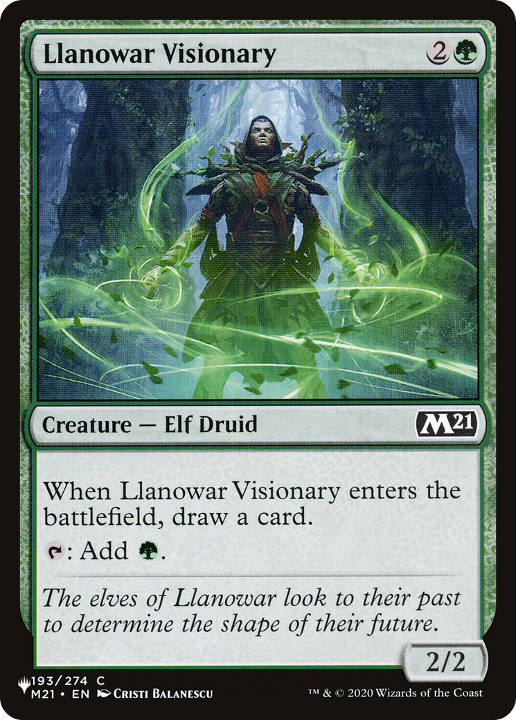 Llanowar Visionary [The List] | Mega City Incorporated