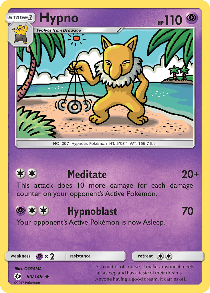 Hypno (60/149) [Sun & Moon: Base Set] | Mega City Incorporated