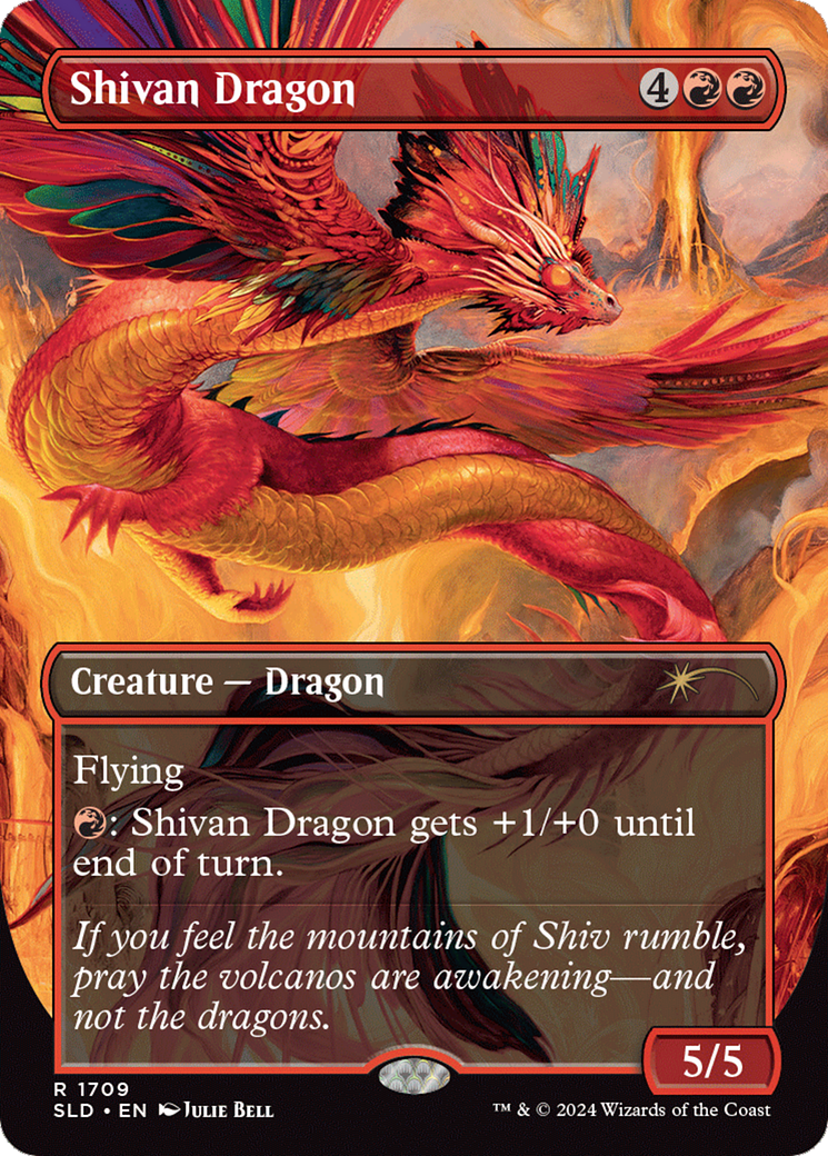 Shivan Dragon (Rainbow Foil) [Secret Lair Drop Series] | Mega City Incorporated