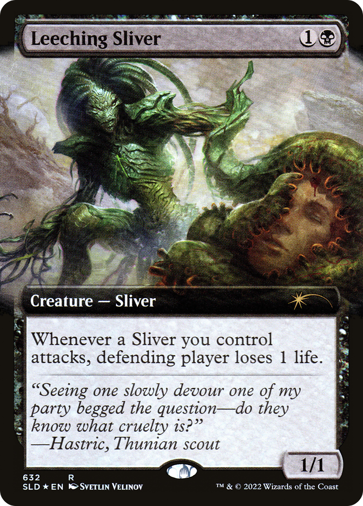 Leeching Sliver (Extended Art) [Secret Lair Drop Promos] | Mega City Incorporated