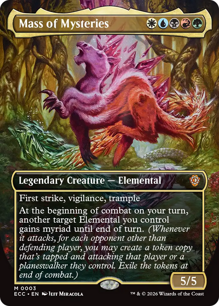 Mass of Mysteries (Borderless) [Lorwyn Eclipsed Commander] | Mega City Incorporated