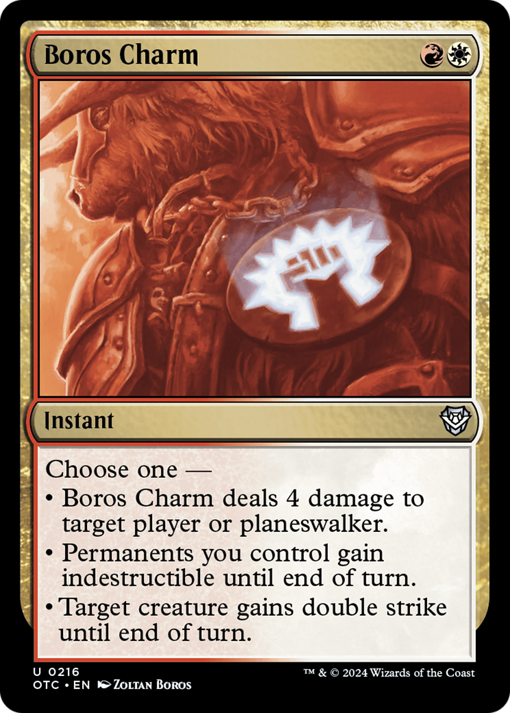 Boros Charm [Outlaws of Thunder Junction Commander] | Mega City Incorporated