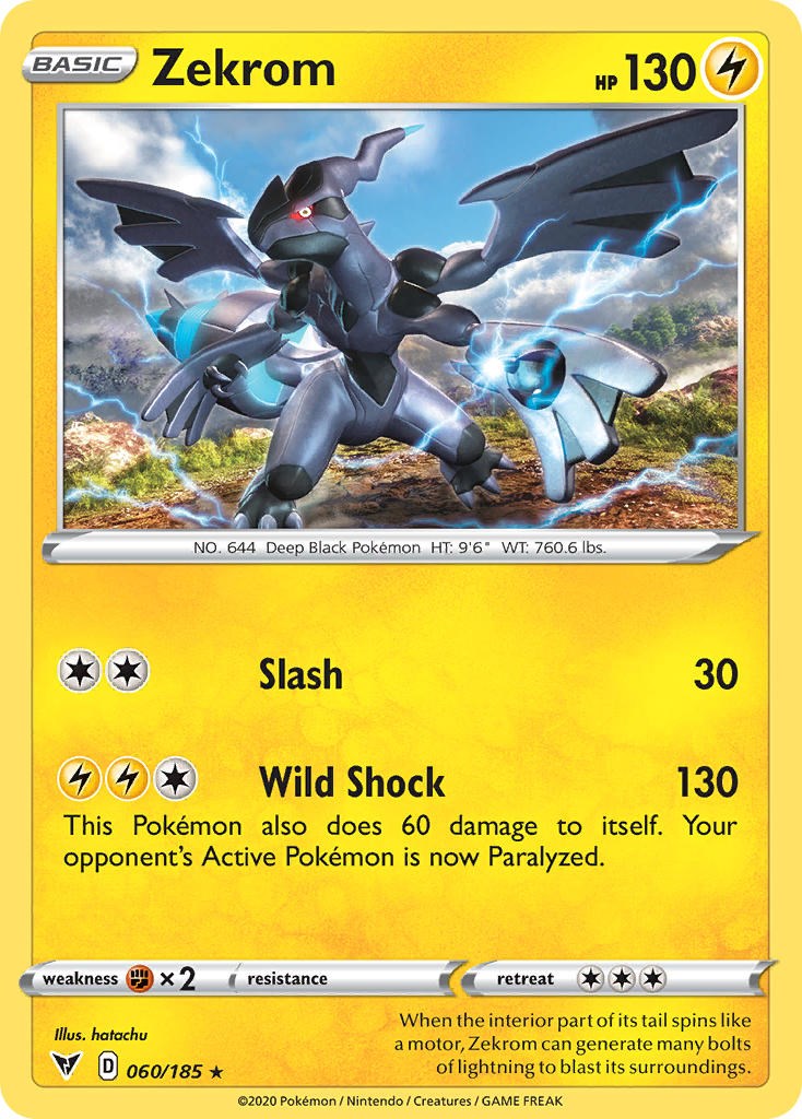 Zekrom (060/185) (Cosmos Holo) [Sword & Shield: Black Star Promos] | Mega City Incorporated