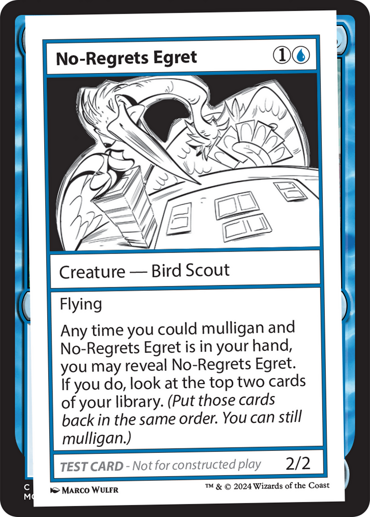 No-Regrets Egret [Mystery Booster 2 Playtest Cards] | Mega City Incorporated