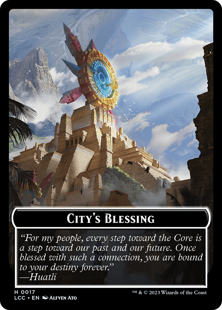 Tiny // City's Blessing Double-Sided Token [Secret Lair Drop Series] | Mega City Incorporated