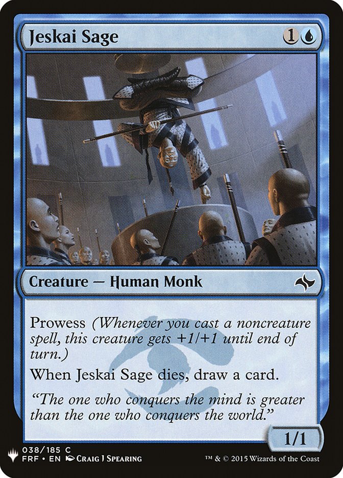 Jeskai Sage [Mystery Booster] | Mega City Incorporated