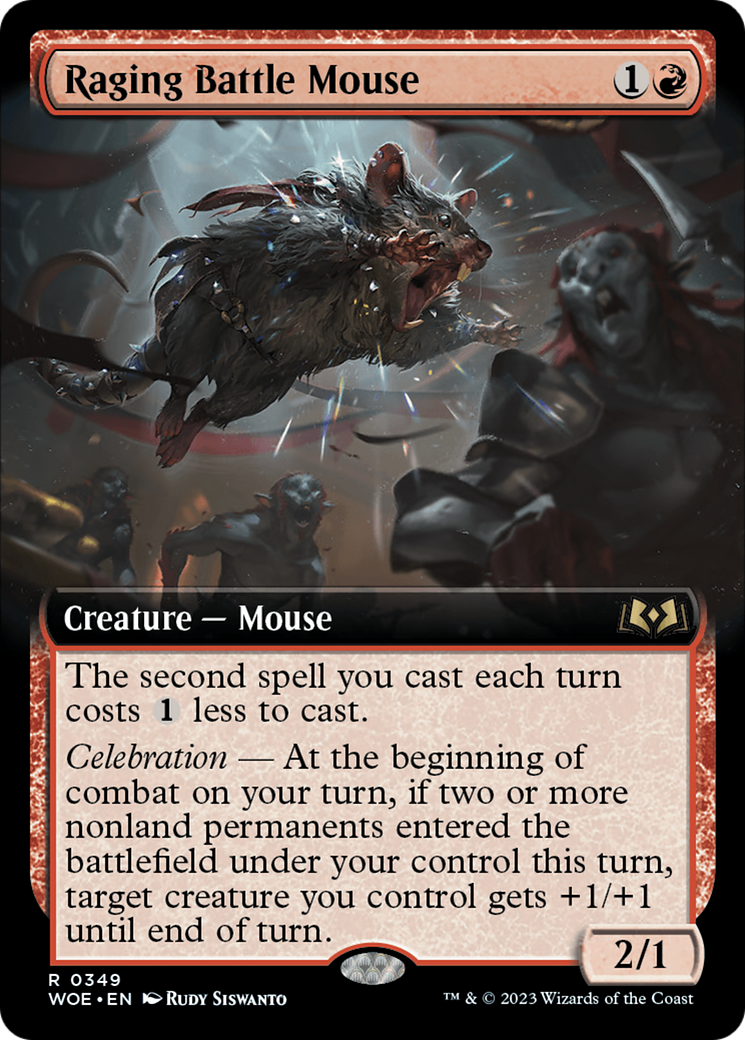 Raging Battle Mouse (Extended Art) [Wilds of Eldraine] | Mega City Incorporated