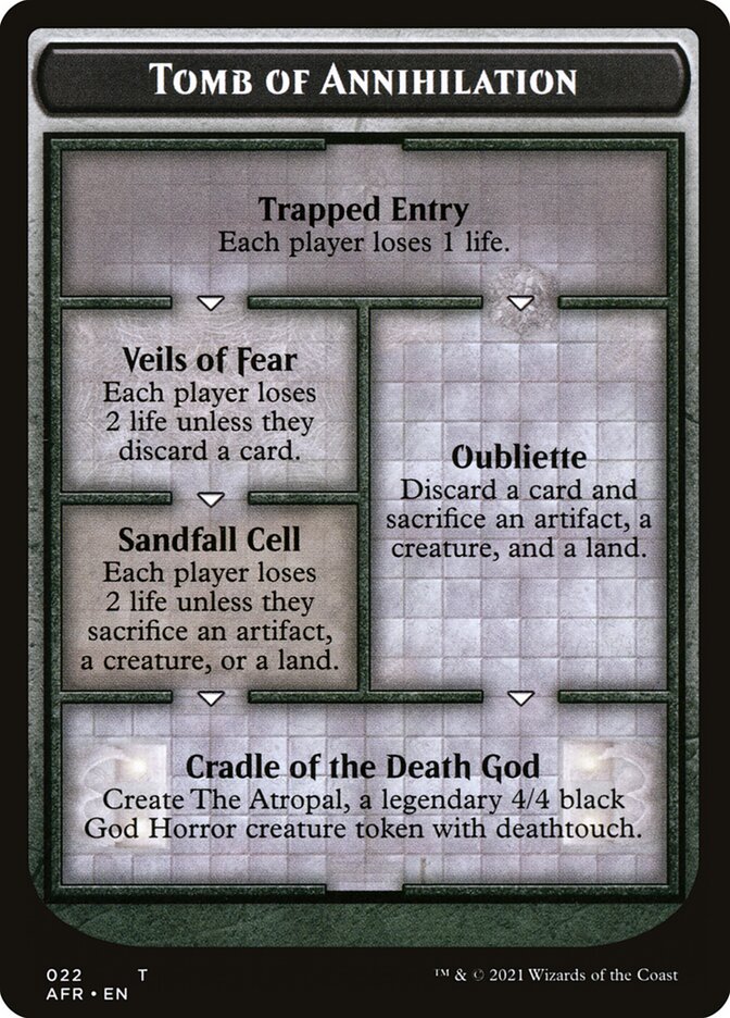 Tomb of Annihilation Token (Oversized) [Oversize Cards] | Mega City Incorporated