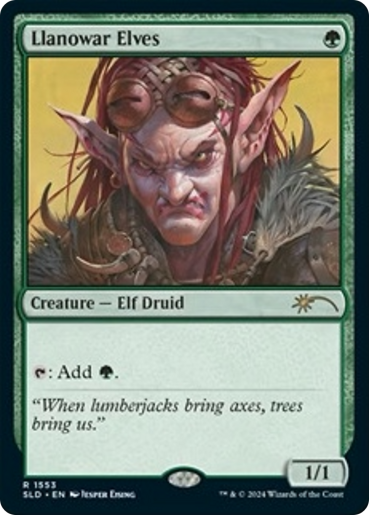 Llanowar Elves (1553) [Secret Lair Drop Series] | Mega City Incorporated