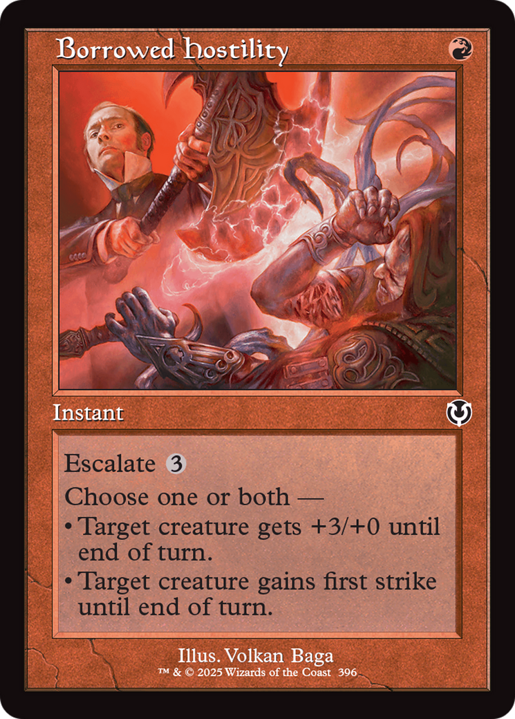 Borrowed Hostility (Retro Frame) [Innistrad Remastered] | Mega City Incorporated