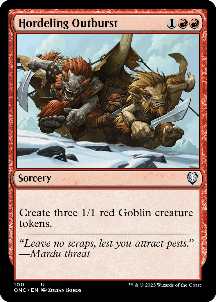 Hordeling Outburst [Phyrexia: All Will Be One Commander] | Mega City Incorporated