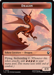 Dragon // Food (0019) Double-Sided Token [Avatar: The Last Airbender Tokens] | Mega City Incorporated