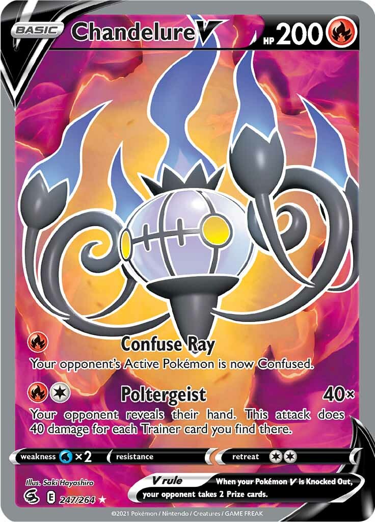 Chandelure V (247/264) [Sword & Shield: Fusion Strike] | Mega City Incorporated