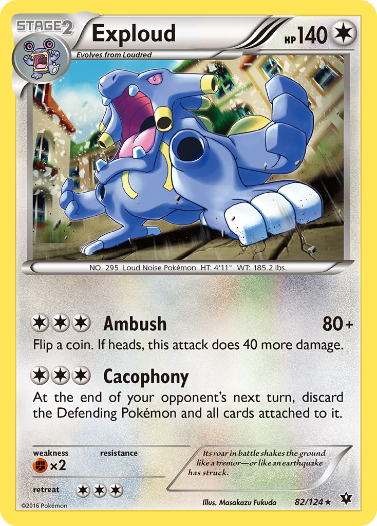 Exploud (82/124) [XY: Fates Collide] | Mega City Incorporated