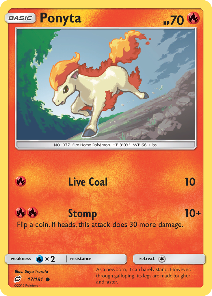 Ponyta (17/181) [Sun & Moon: Team Up] | Mega City Incorporated