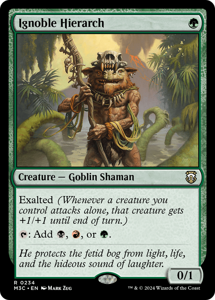 Ignoble Hierarch (Ripple Foil) [Modern Horizons 3 Commander] | Mega City Incorporated