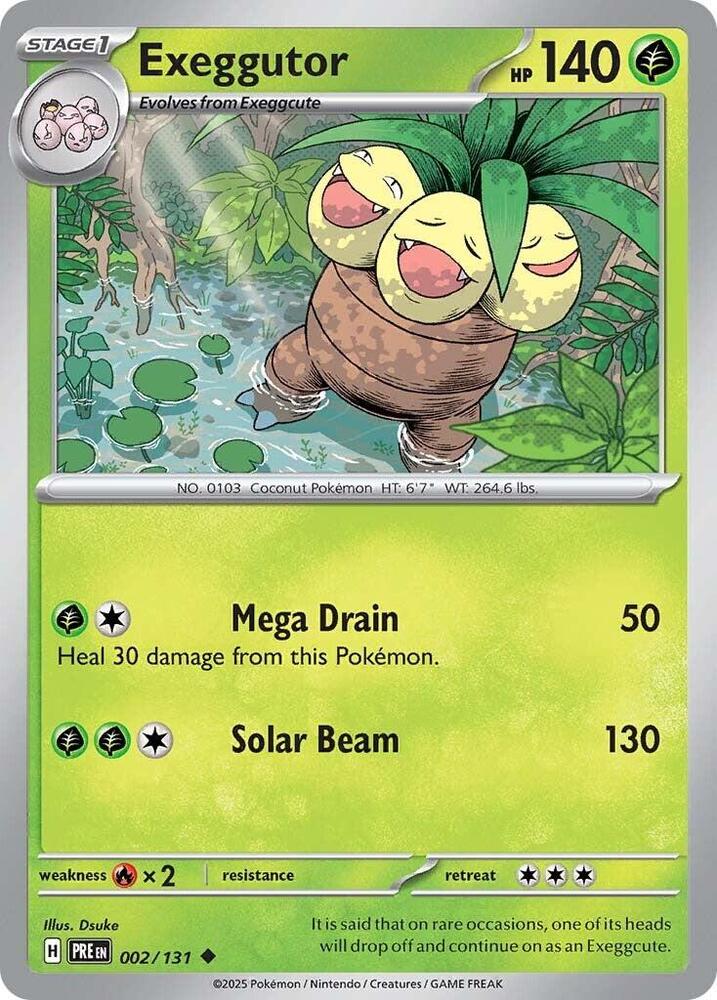 Exeggutor (002/131) [Scarlet & Violet: Prismatic Evolutions] | Mega City Incorporated