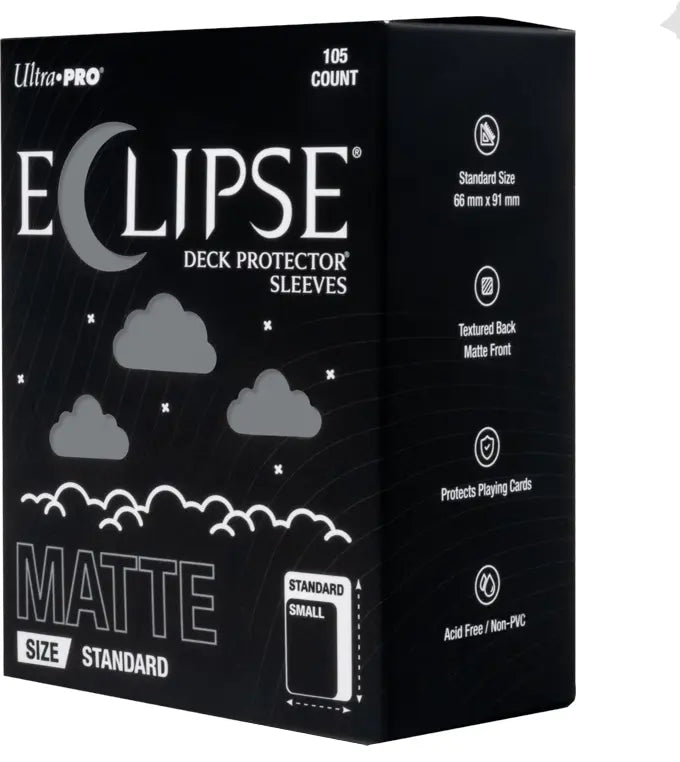 Ultra PRO Sleeves Enhanced Eclipse MATTE Smoke Grey | Mega City Incorporated