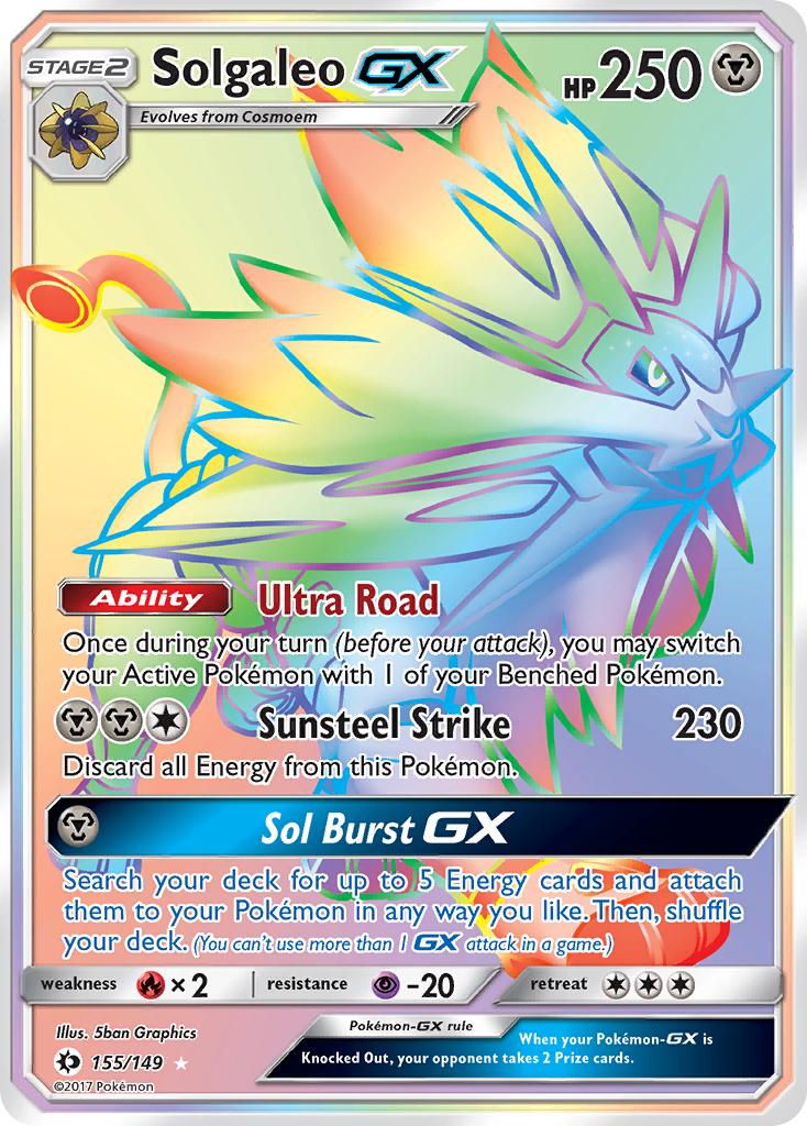 Solgaleo GX (155/149) [Sun & Moon: Base Set] | Mega City Incorporated