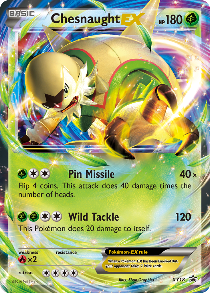 Chesnaught EX (XY18) [XY: Black Star Promos] | Mega City Incorporated