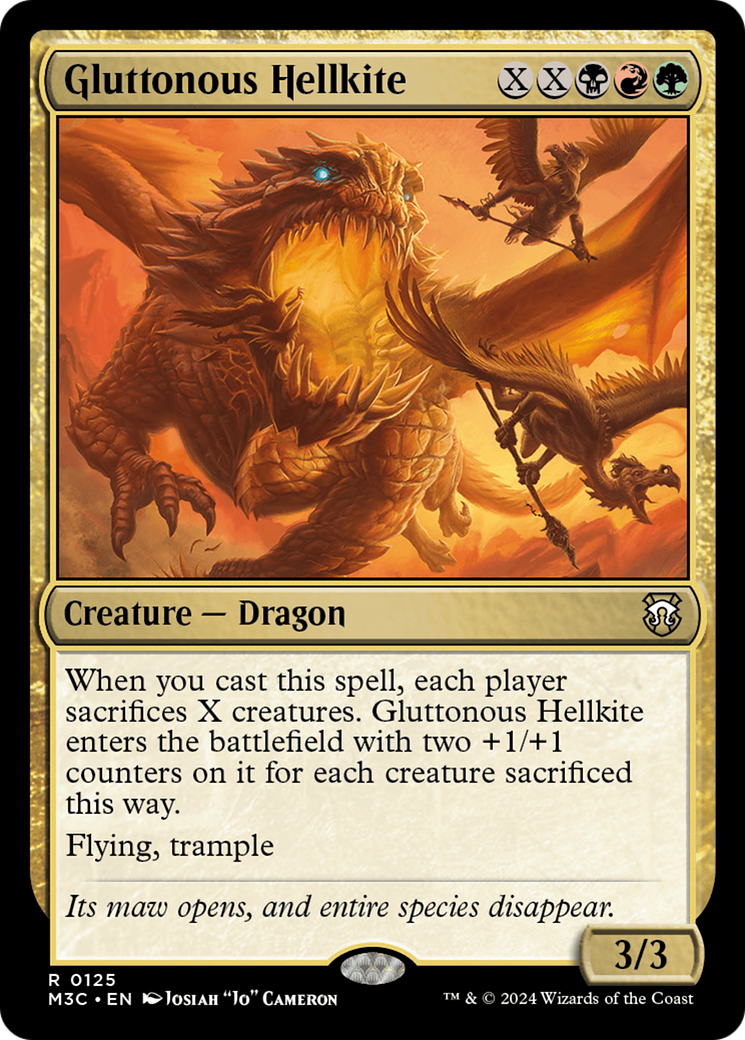 Gluttonous Hellkite [Modern Horizons 3 Commander] | Mega City Incorporated