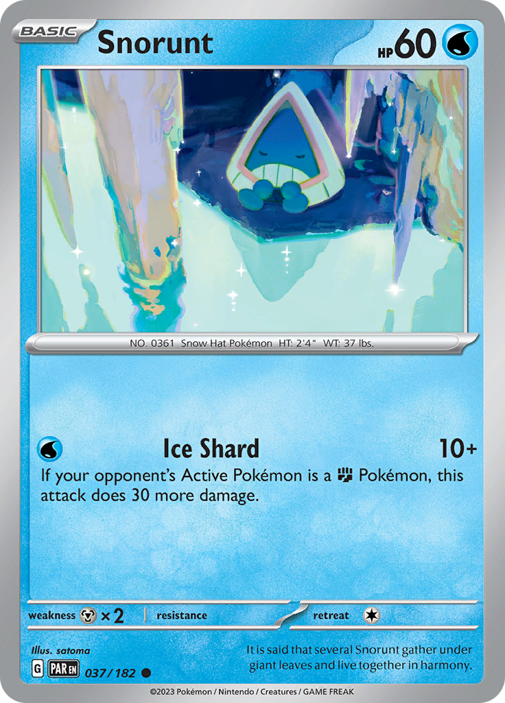 Snorunt (037/182) [Scarlet & Violet: Paradox Rift] | Mega City Incorporated