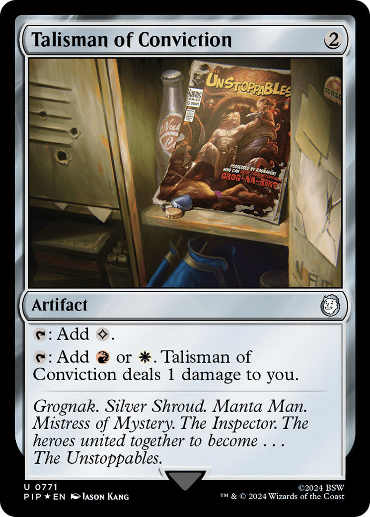 Talisman of Conviction (Surge Foil) [Fallout] | Mega City Incorporated