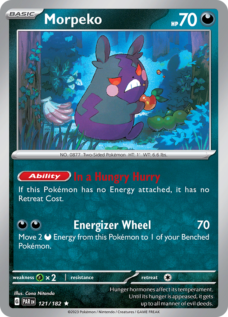 Morpeko (121/182) [Scarlet & Violet: Paradox Rift] | Mega City Incorporated