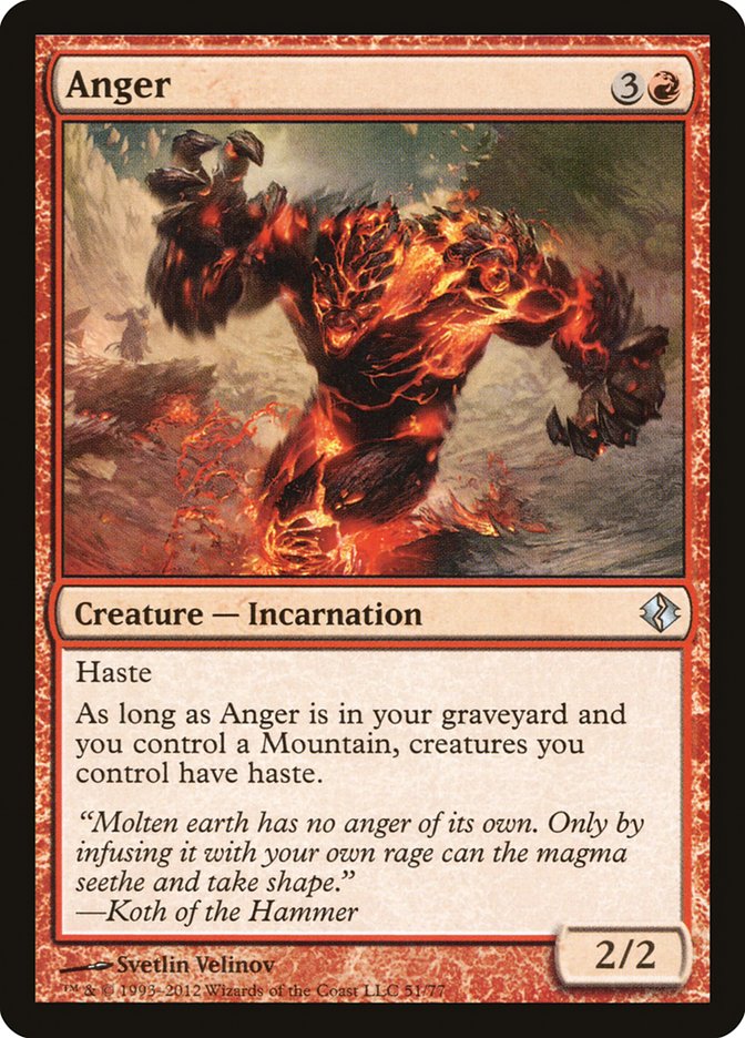 Anger [Duel Decks: Venser vs. Koth] | Mega City Incorporated