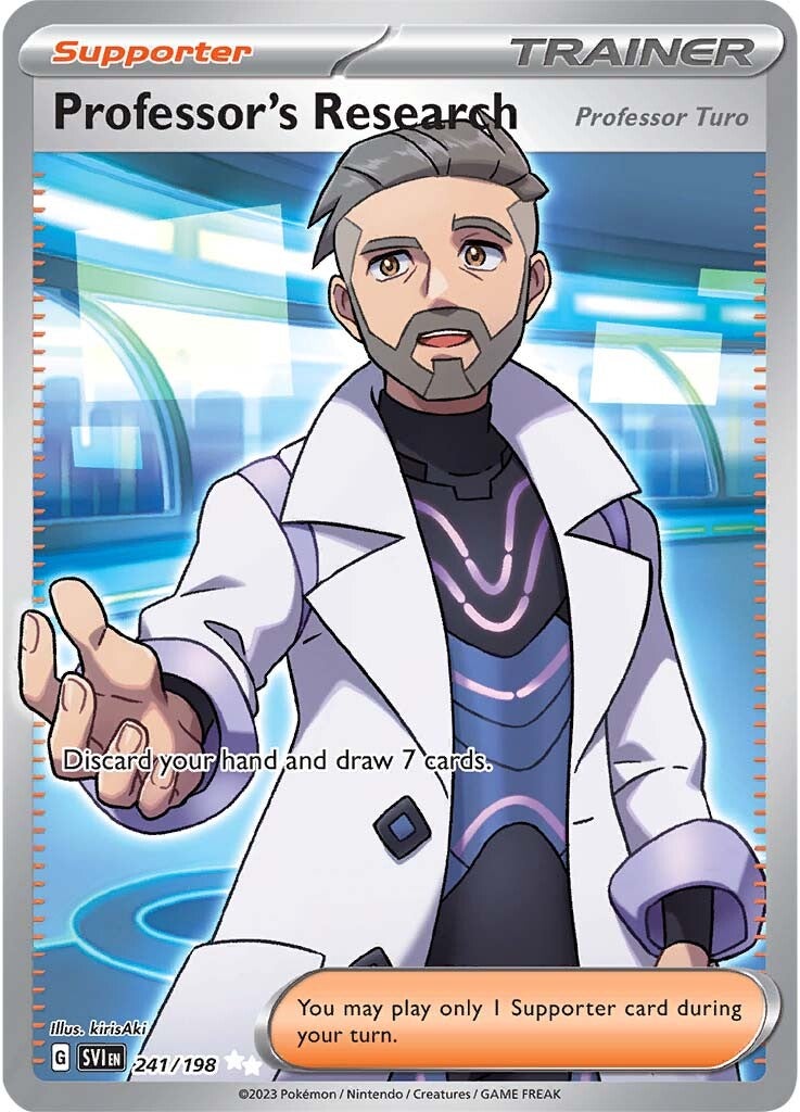 Professor's Research (Professor Turo) (241/198) [Scarlet & Violet: Base Set] | Mega City Incorporated