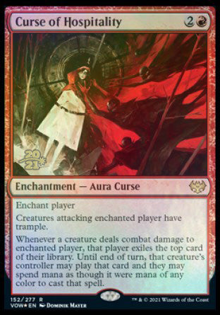 Curse of Hospitality [Innistrad: Crimson Vow Prerelease Promos] | Mega City Incorporated