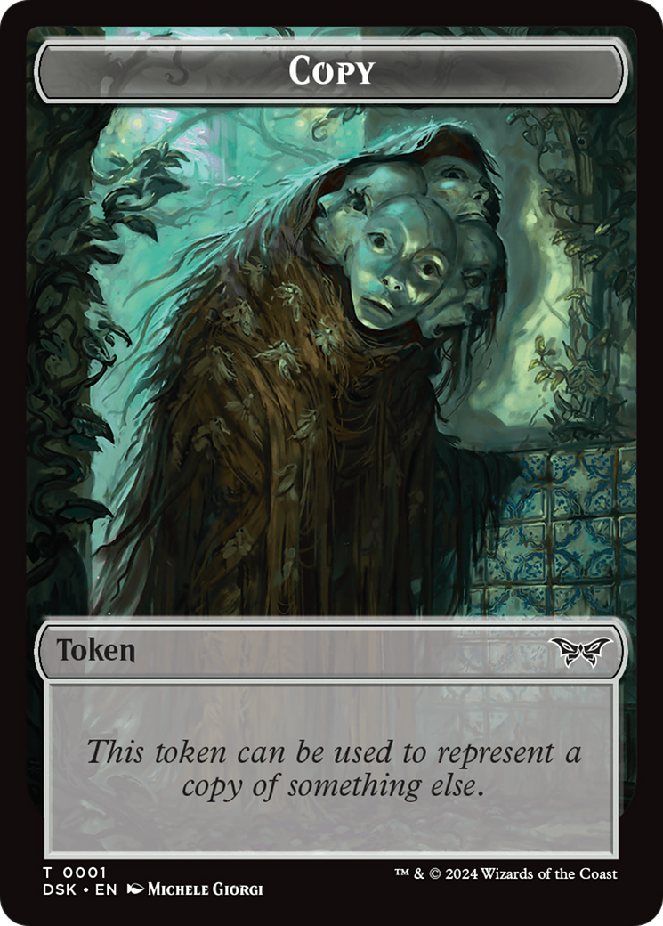 Beast // Copy Double-Sided Token [Duskmourn: House of Horror Tokens] | Mega City Incorporated