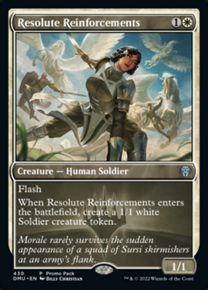 Resolute Reinforcements (Promo Pack) [Dominaria United Promos] | Mega City Incorporated