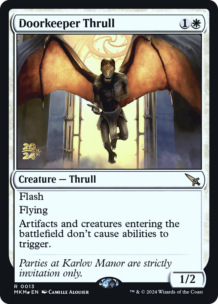 Doorkeeper Thrull [Murders at Karlov Manor Prerelease Promos] | Mega City Incorporated