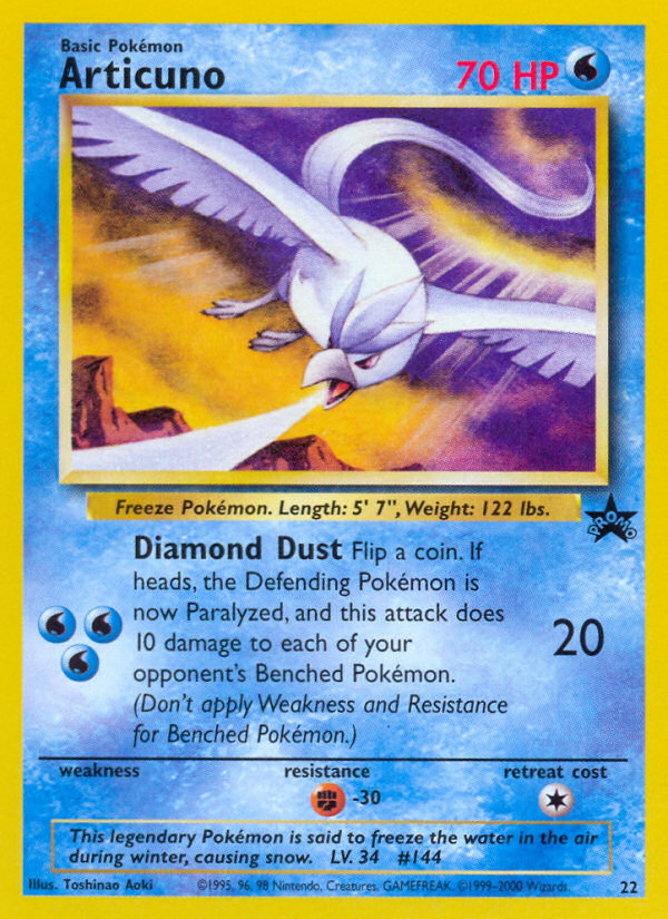 Articuno (22) [Wizards of the Coast: Black Star Promos] | Mega City Incorporated