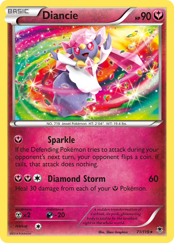 Diancie (71/119) [XY: Phantom Forces] | Mega City Incorporated