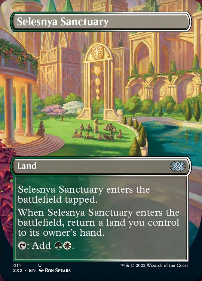 Selesnya Sanctuary (Borderless Alternate Art) [Double Masters 2022] | Mega City Incorporated