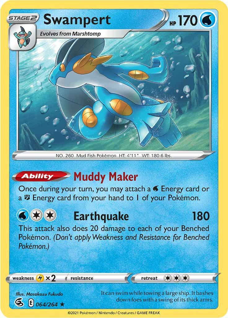 Swampert (064/264) [Sword & Shield: Fusion Strike] | Mega City Incorporated