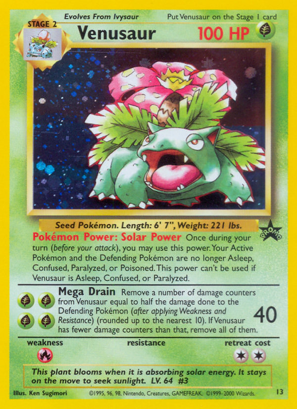 Venusaur (13) [Wizards of the Coast: Black Star Promos] | Mega City Incorporated