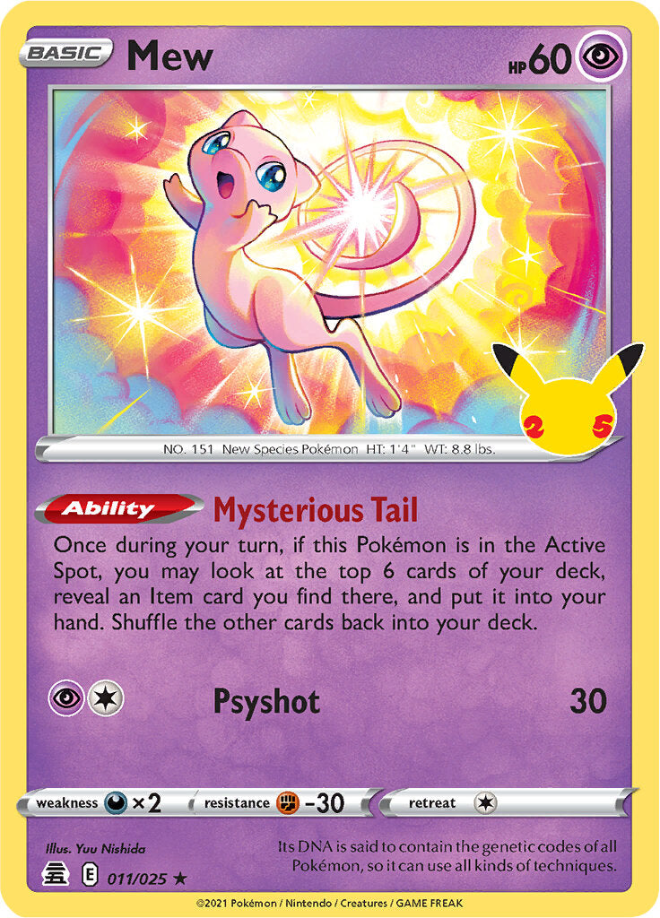 Mew (011/025) [Celebrations: 25th Anniversary] | Mega City Incorporated