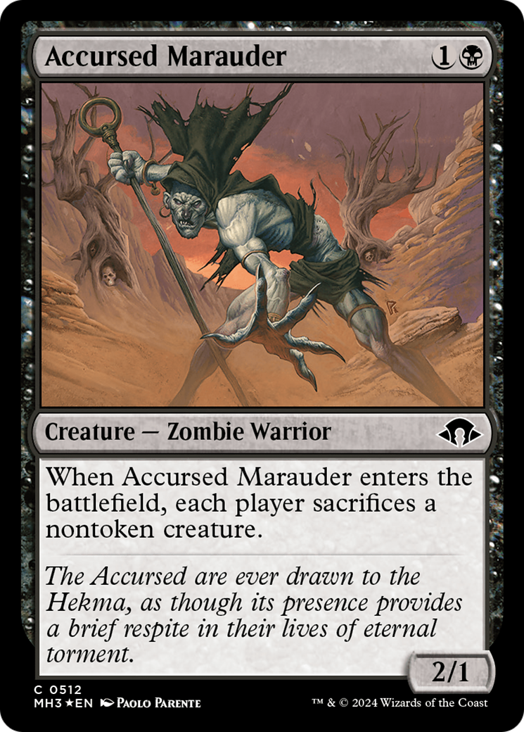 Accursed Marauder (Ripple Foil) [Modern Horizons 3] | Mega City Incorporated