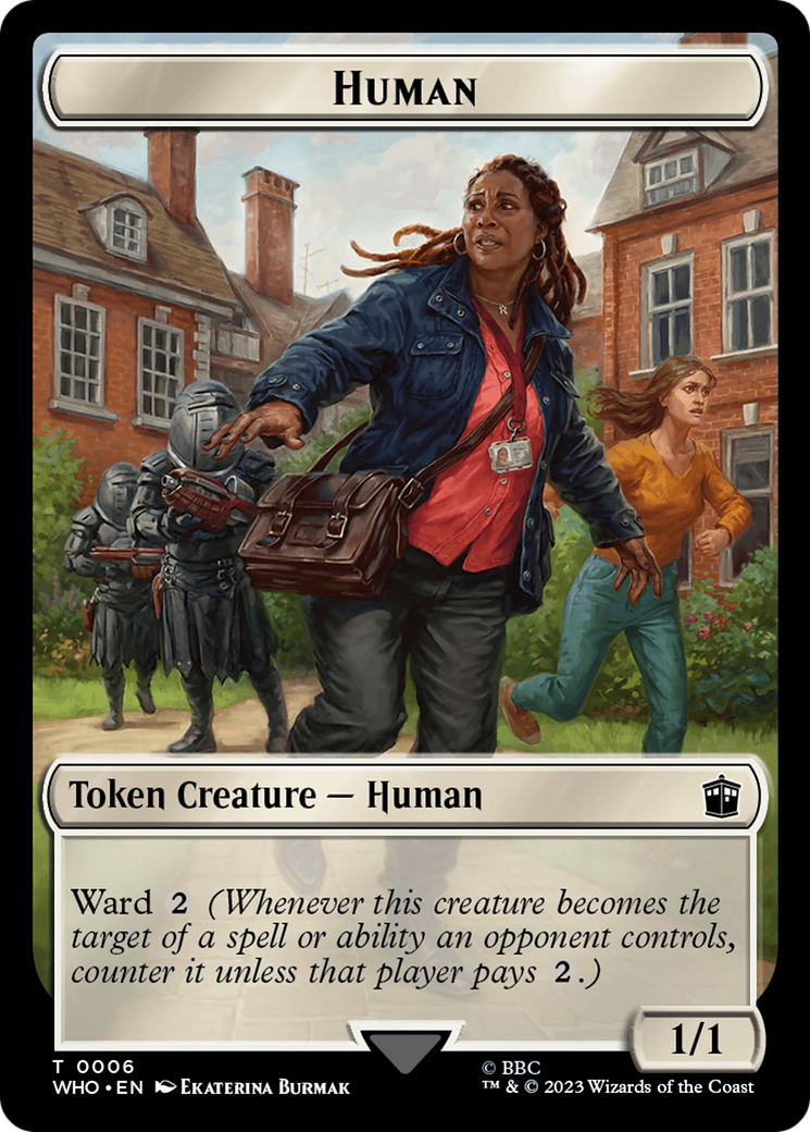 Human (0006) // Fish Double-Sided Token [Doctor Who Tokens] | Mega City Incorporated