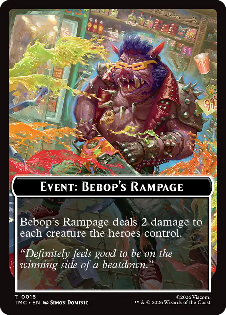Event: Bebop's Rampage [Teenage Mutant Ninja Turtles Commander Tokens] | Mega City Incorporated