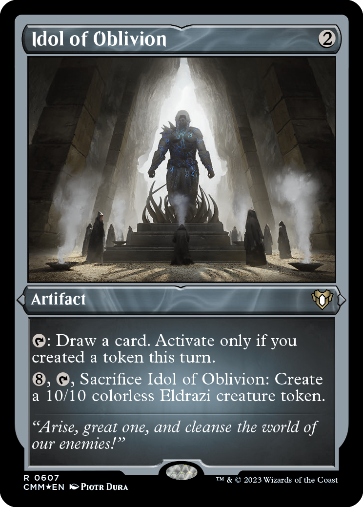 Idol of Oblivion (Foil Etched) [Commander Masters] | Mega City Incorporated