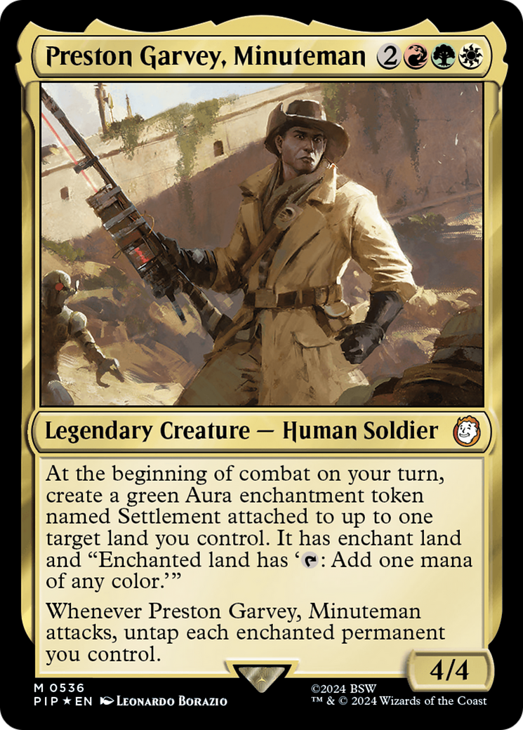 Preston Garvey, Minuteman (Surge Foil) [Fallout] | Mega City Incorporated