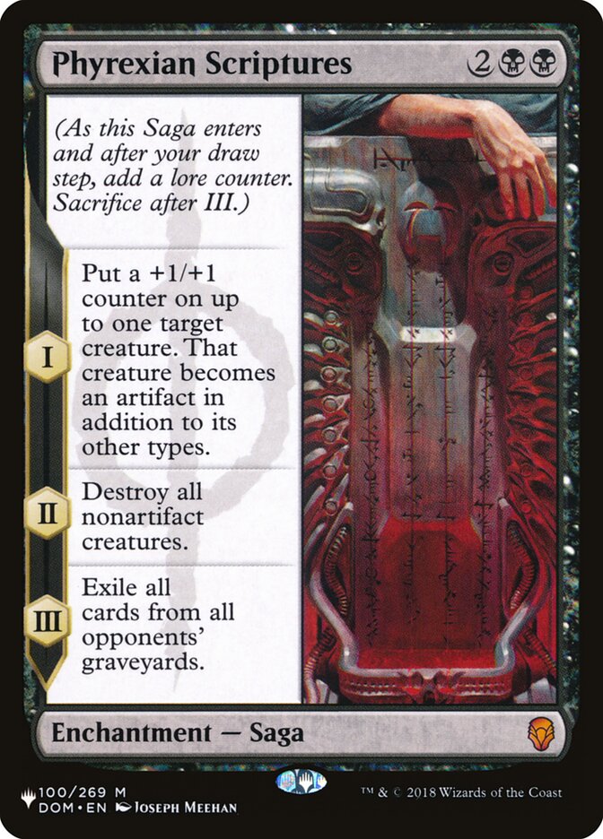 Phyrexian Scriptures [The List] | Mega City Incorporated