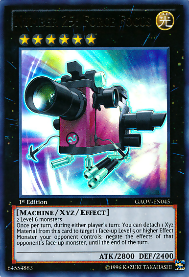 Number 25: Force Focus [GAOV-EN045] Ultra Rare | Mega City Incorporated
