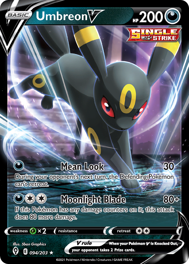 Umbreon V (094/203) (Intro Deck) [Sword & Shield: Evolving Skies] | Mega City Incorporated